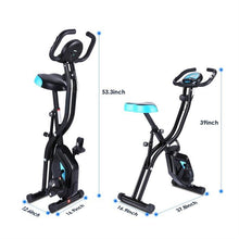 Load image into Gallery viewer, Home Indoor Folding Fitness Bicycle Cardio Trainer Time Speed Calories Display Spinning Bike Fat Burning Exercise Bike