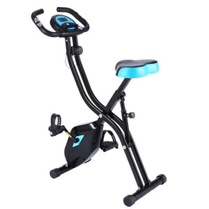 Home Indoor Folding Fitness Bicycle Cardio Trainer Time Speed Calories Display Spinning Bike Fat Burning Exercise Bike