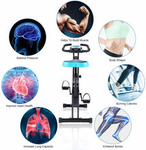 Load image into Gallery viewer, Home Indoor Folding Fitness Bicycle Cardio Trainer Time Speed Calories Display Spinning Bike Fat Burning Exercise Bike